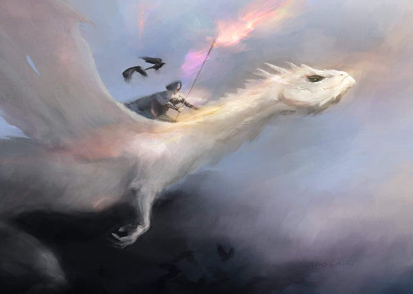 WHITE DRAGON by Lord Gibson (Canvas)